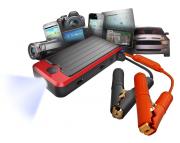 PowerAll PBJS12000R Rosso Red/Black Portable Power Bank and Car Jump Starter