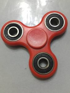 Typical three lobed fidget spinner - Red