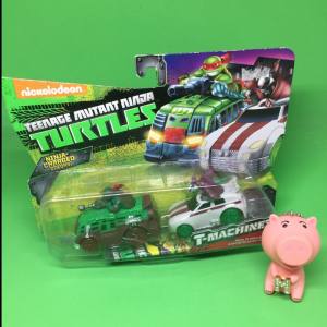 Teenage Mutant Ninja Turtles T-Machines Raphael in Shellraiser and Splinter in Rat Attack Diecast Vehicle (2-Pack)