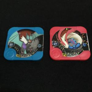 Pokemon Tretta Hyper Class Noivern & Milotic with Type Advantage Over Delphox And Sceptile