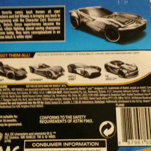 2012 Hot Wheels DC Character Car/Batman