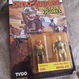 Dino Riders Action Figures Fire & Mind Zei