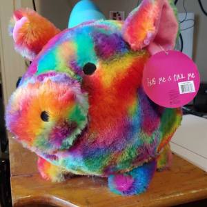 Jumbo Plush Piggy Bank