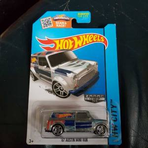Hotwheels 67 Austin Mini Van Zamac