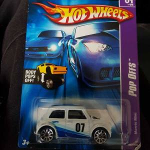 Hotwheels Morris Mini White Blue