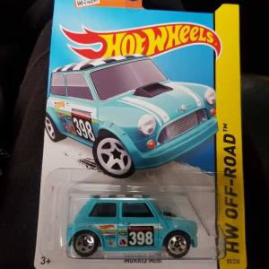 Hotwheels Morris Mini Light Blue