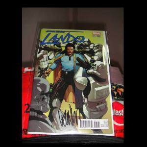 Star Wars Lando 01 signed by Leinel Yu