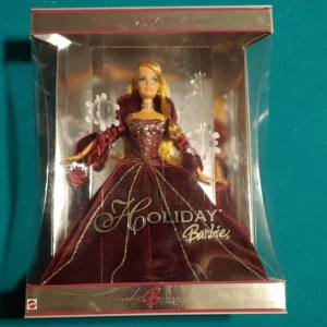2004 Happy Holidays Barbie Doll Christmas Gown Green Gown Lk