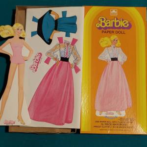 Vintage Golden Bride & Groom Paper Dolls Box 1982 Wardrobe