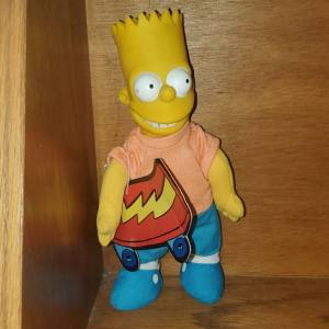 1990 Bart Simpson Burger King Doll W/ Skateboard