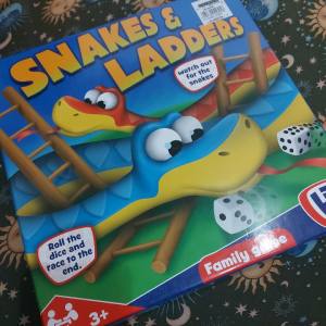 Hti Toys Traditional Games Snakes & Ladders Family Board Game Set