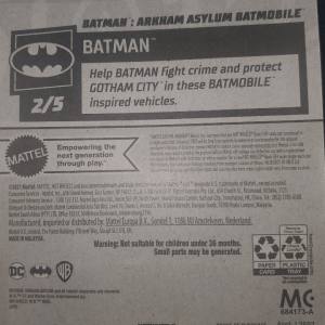 Batman hotwheels arkham asylum