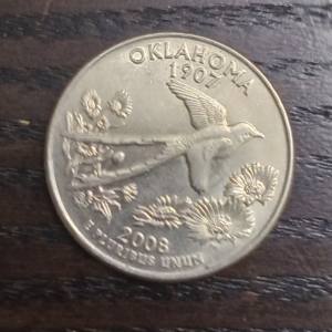 Oklahoma state quarter 2008D