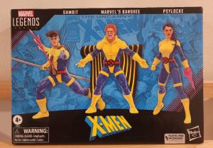 Marvel Legends X-Men 60th Anniversary Banshee, Gambit, & Psylocke 3-pack